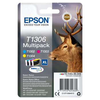 Epson Stag Multipack 3-kolorowy T1306 DURABrite Ultra Ink