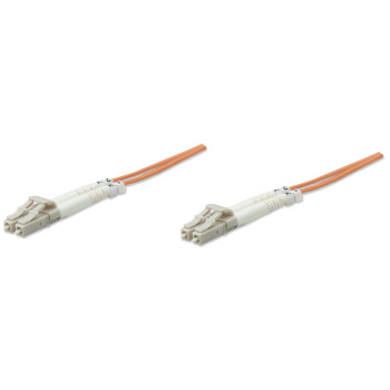 Intellinet 472753 kabel optyczny 20 m LC OM2 Pomarańczowy