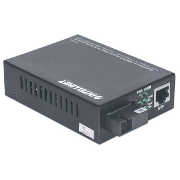 Intellinet 545068 konwerter sieciowy 1000 Mbit s Pojedynczy Czarny
