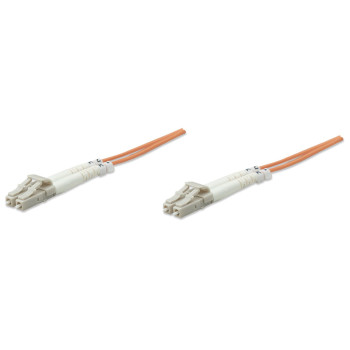 Intellinet 10m LC M M kabel optyczny OM2 Pomarańczowy