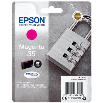 Epson Padlock C13T35834010 nabój z tuszem 1 szt. Oryginalny Standardowa wydajność Purpurowy