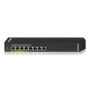 NETGEAR GSS108EPP Zarządzany L2 Gigabit Ethernet (10 100 1000) Obsługa PoE Czarny