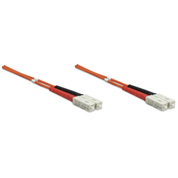 Intellinet 1.0m SC M M kabel optyczny 1 m OM2 Pomarańczowy