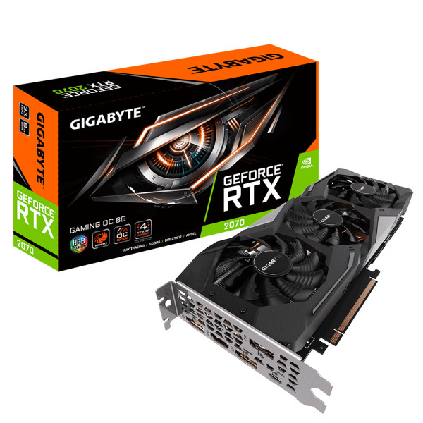Gigabyte GV-N2070GAMING OC-8GC NVIDIA GeForce RTX 2070 8 GB GDDR6 Gigabyte GV-N2070GAMING OC-8GC NVIDIA GeForce RTX 2070 8 GB GDDR6