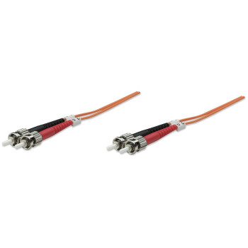 Intellinet 1.0m ST M M kabel optyczny 1 m OM2 Pomarańczowy