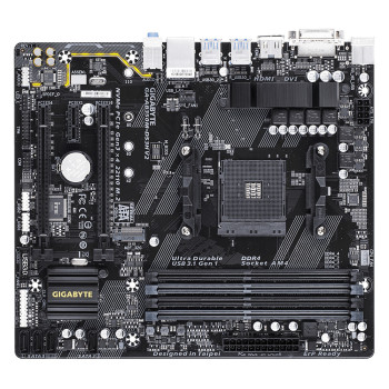 Gigabyte GA-AB350M-DS3H V2 (rev. 1.1) AMD B350 Socket AM4 micro ATX