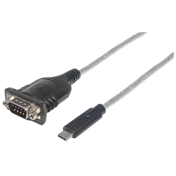Manhattan 151283 kabel równoległy Czarny, Srebrny 0,45 m USB-C Serial COM RS232 DB9 Manhattan 151283 kabel równoległy Czarny, Srebrny 0,45 m USB-C Serial COM RS232 DB9