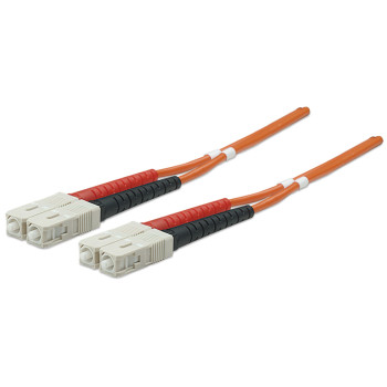 Intellinet 470018 kabel optyczny 2 m SC OM2 Pomarańczowy