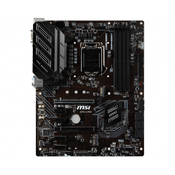 MSI Z390-A PRO płyta główna Intel Z390 LGA 1151 (Socket H4) ATX MSI Z390-A PRO płyta główna Intel Z390 LGA 1151 (Socket H4) ATX