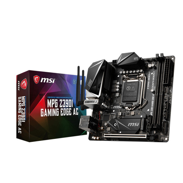 MSI MPG Z390I Gaming Edge AC Intel Z390 LGA 1151 (Socket H4) mini ITX MSI MPG Z390I Gaming Edge AC Intel Z390 LGA 1151 (Socket H4) mini ITX