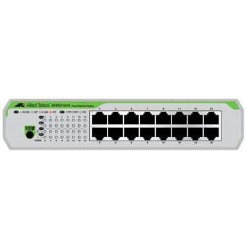 Allied Telesis AT-FS710 16-50 Nie zarządzany Fast Ethernet (10 100) 1U Zielony, Szary
