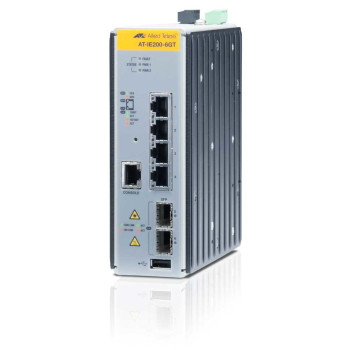 Allied Telesis AT-IE200-6GT Zarządzany L2 Gigabit Ethernet (10 100 1000) Czarny
