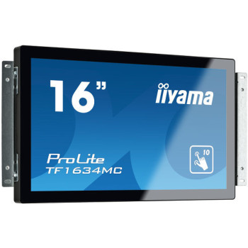 iiyama ProLite TF1634MC-B6X monitor komputerowy 39,6 cm (15.6") 1366 x 768 px LED Ekran dotykowy Czarny