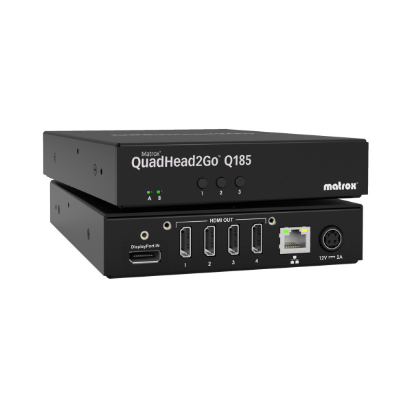 Matrox QuadHead2Go Q185 Multi-Monitor Controller Appliance Q2G-DP4K Matrox QuadHead2Go Q185 Multi-Monitor Controller Appliance Q2G-DP4K