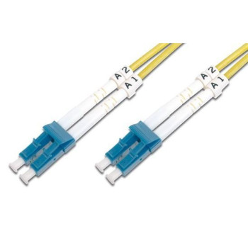 Techly LC-LC M-M 5m kabel optyczny OS2 Żółty