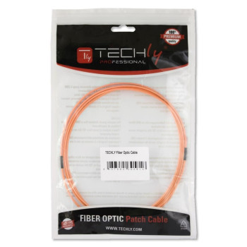 Techly ILWL D5-LCLC-020 kabel optyczny 2 m LC OM2 Pomarańczowy