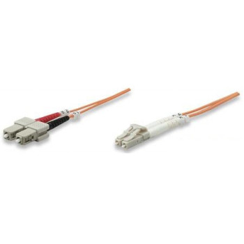 Intellinet 470353 kabel optyczny 1 m LC SC OM2 Wielobarwny, Pomarańczowy