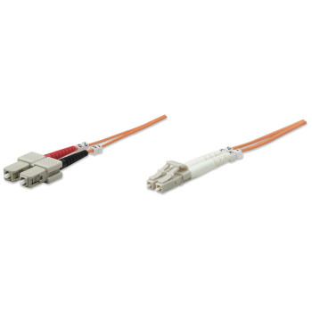 Intellinet 3.0m LC-SC M M kabel optyczny 3 m OM2 Pomarańczowy