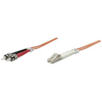 Intellinet 1.0m LC-ST M M kabel optyczny 1 m OM2 Pomarańczowy