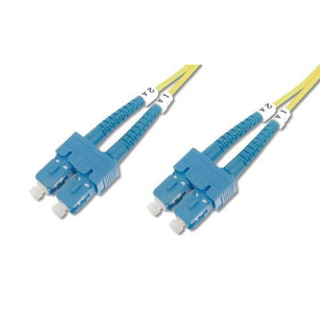 Techly 1m SC SC 9 125 kabel optyczny OS2 Żółty
