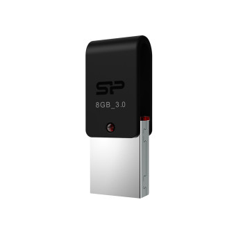 Silicon Power 8GB Mobile X31 pamięć USB USB Type-A   Micro-USB 3.2 Gen 1 (3.1 Gen 1) Czarny, Srebrny