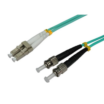 Techly ST-LC M-M 2m kabel optyczny OM3 Kolor Aqua