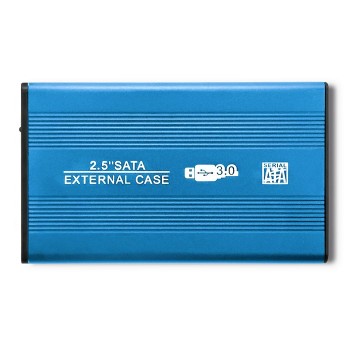 QOLTEC OBUDOWA NA DYSK HDD/SSD 2.5" SATA3 USB3.0 NIEBIESKI