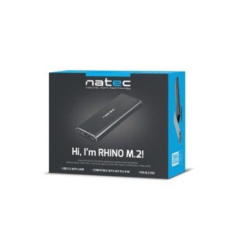 Obudowa NATEC Rhino GO NKZ-0941 (2.5", USB 3.0, Aluminium, kolor czarny)