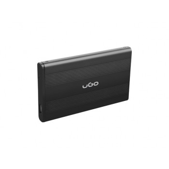 Obudowa UGO UKZ-1003 (2.5", USB 2.0, Aluminium, kolor czarny)
