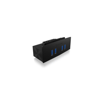 ICY BOX IB-HUB1408-U3 USB 3.2 Gen 1 (3.1 Gen 1) Type-B 5000 Mbit s Czarny