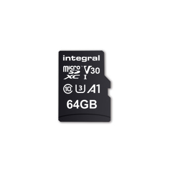 Integral 64GB PREMIUM HIGH SPEED MICROSDHC XC V30 UHS-I U3 MicroSD
