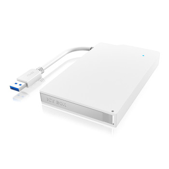 ICY BOX IB-AC606-U3 obudowa do dysków twardych Obudowa HDD SSD Biały 2.5"