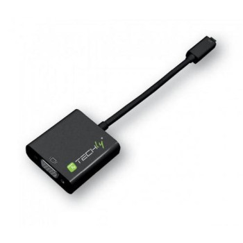 Techly IDATA HDMI-VGA5 adapter kablowy VGA (D-Sub) HDMI Typu D (Micro) Czarny