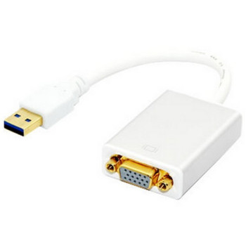 Techly USB 3.0 - VGA M F zewnętrzna karta graficzna usb 1920 x 1080 px Biały
