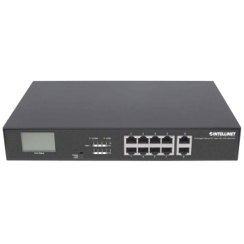 Intellinet 561303 łącza sieciowe Gigabit Ethernet (10 100 1000) Obsługa PoE Czarny
