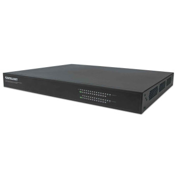 Intellinet 561457 łącza sieciowe Zarządzany Gigabit Ethernet (10 100 1000) Obsługa PoE Czarny