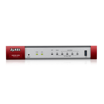 Zyxel ZyWALL USG20-VPN-EU0101F ruter Gigabit Ethernet Szary, Czerwony