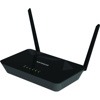 NETGEAR D1500 router bezprzewodowy Fast Ethernet Jedna częstotliwości (2,4 GHz) 4G Czarny