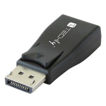Techly IADAP DSP-230T zmieniacz płci   kabli DisplayPort VGA Czarny
