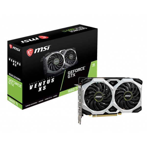 MSI GeForce GTX 1660 Ti VENTUS XS 6G NVIDIA 8 GB GDDR6 MSI GeForce GTX 1660 Ti VENTUS XS 6G NVIDIA 8 GB GDDR6