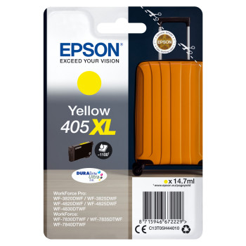 Epson 405XL DURABrite Ultra Ink nabój z tuszem 1 szt. Oryginalny Wysoka (XL) wydajność Żółty