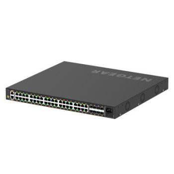 NETGEAR GSM4248P-100EUS łącza sieciowe Zarządzany L2 L3 L4 Gigabit Ethernet (10 100 1000) Obsługa PoE Czarny