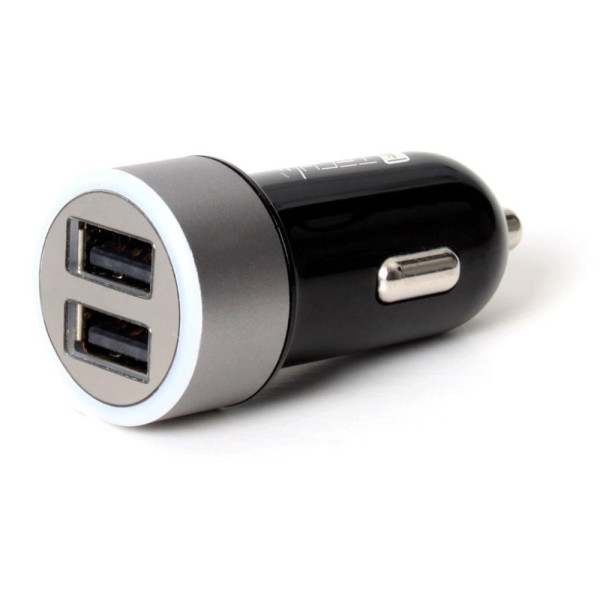 Techly IUSB2-CAR-ADP482 ładowarka do urządzeń przenośnych Czarny, Srebrny Automatyczna Techly IUSB2-CAR-ADP482 ładowarka do urządzeń przenośnych Czarny, Srebrny Automatyczna