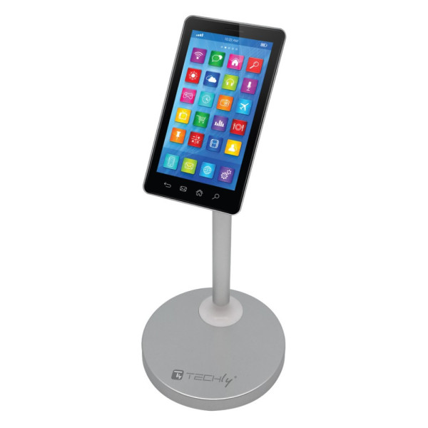 Techly I-SMART-DESKS uchwyt Uchwyt pasywny Telefon komórkowy Smartfon, Tablet UMPC Srebrny Techly I-SMART-DESKS uchwyt Uchwyt pasywny Telefon komórkowy Smartfon, Tablet UMPC Srebrny