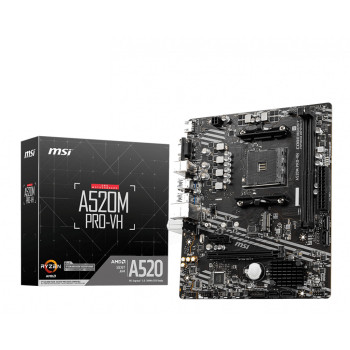 MSI A520M PRO-VH płyta główna AMD A520 Socket AM4 micro ATX