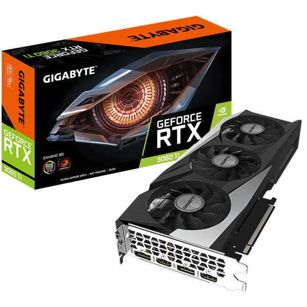 Gigabyte GV-N306TGAMING-8GD karta graficzna NVIDIA GeForce RTX 3060 Ti 8 GB GDDR6 Gigabyte GV-N306TGAMING-8GD karta graficzna NVIDIA GeForce RTX 3060 Ti 8 GB GDDR6