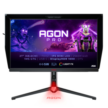 AOC AG274QXM monitor komputerowy 68,6 cm (27") 2560 x 1440 px Quad HD LED Czarny, Czerwony