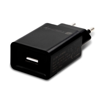 Techly IPW-USB-24BK ładowarka do urządzeń przenośnych Czarny Wewnętrzna