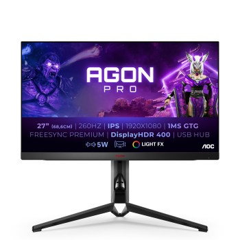 AOC AGON PRO AG274FZ monitor komputerowy 68,6 cm (27") 1920 x 1080 px Full HD LED Czarny, Czerwony