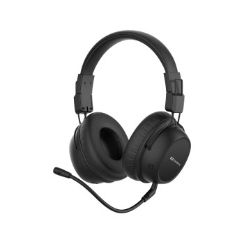 Sandberg 126-36 słuchawki zestaw słuchawkowy Bezprzewodowy Opaska na głowę Gaming USB Type-C Bluetooth Czarny